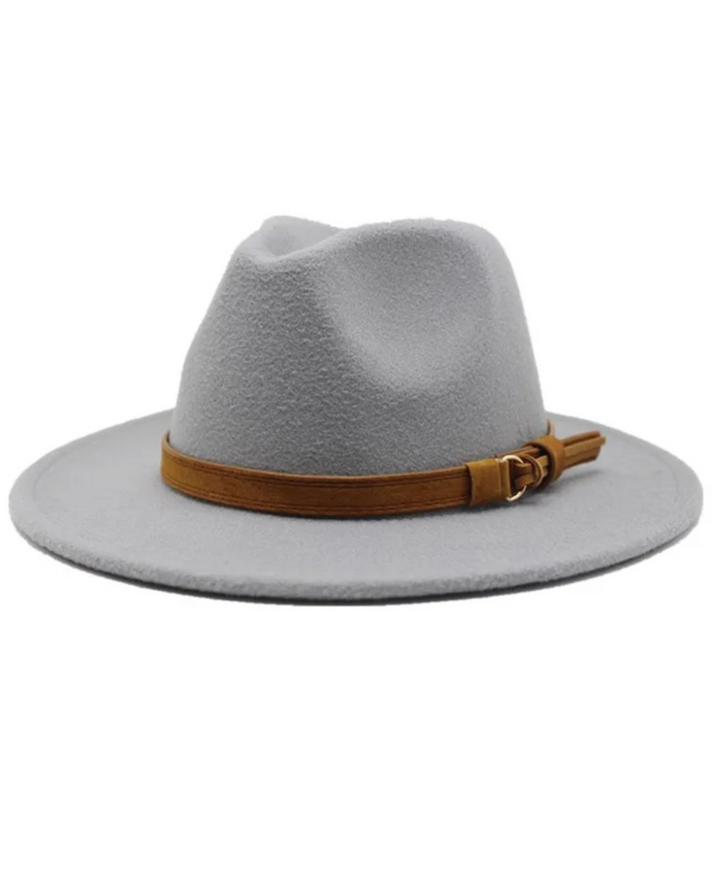 Fedora Hat Light Grey