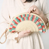 Woven Half Round Clutch Colour