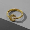 Moon Textured Gold Ring